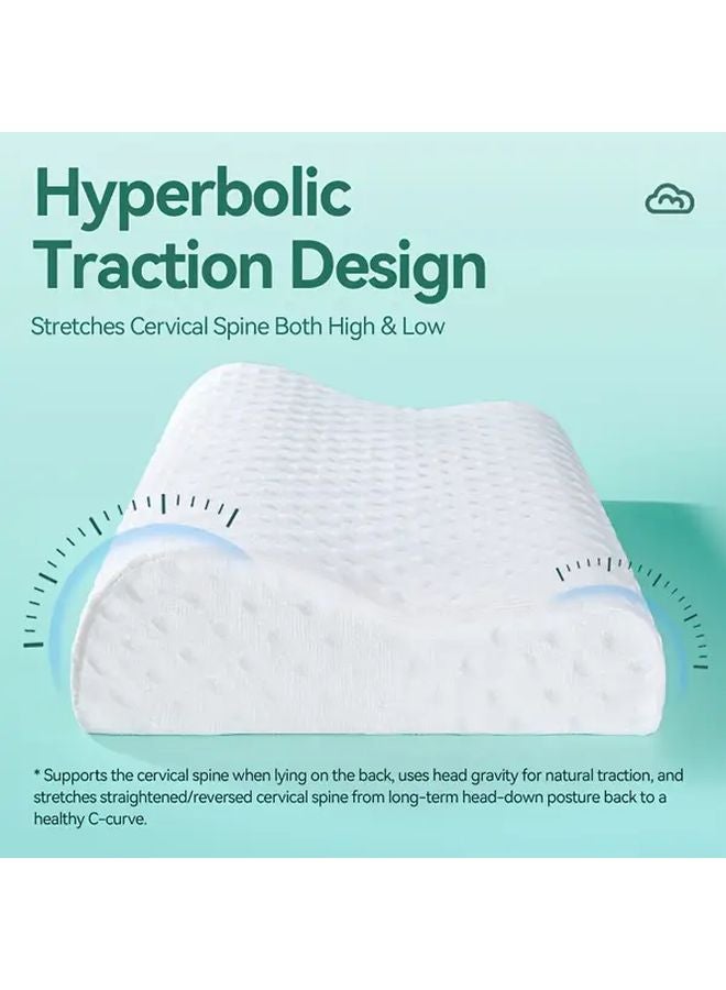 Ergonomic C Shaped Neck Pillow 19 7x11 81 Inch For Back Sleepers And Shoulder Support - Image 5
